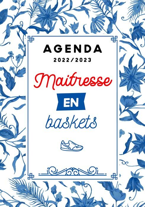 Agenda 2022-2023 maitresse en baskets